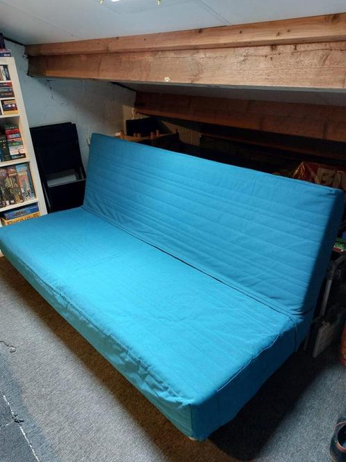 Slaapbank Beddinge - IKEA, Huis en Inrichting, Slaapkamer | Slaapbanken, Gebruikt, 140 cm, 200 cm, Tweepersoons, Blauw, Ophalen