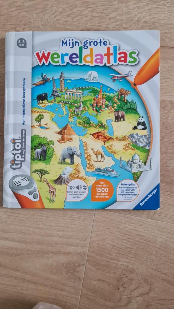 Tiptoi Wereldatlas - Interactief leren!, Kinderen en Baby's, Speelgoed | Educatief en Creatief, Zo goed als nieuw, Taal en Lezen