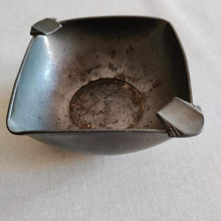 ASBAKJE,Tin,Royal Daalderop Holland,Pewter,sigaret,sigaar, Antiek en Kunst, Antiek | Tin, Ophalen of Verzenden