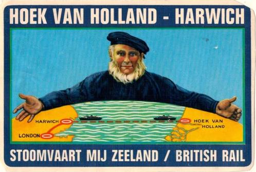 Stoomvaart Maatschappij Zeeland - Bagage label. S.M.Z. (2), Verzamelen, Scheepvaart, Gebruikt, Overige typen, Ophalen