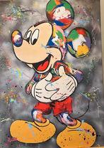 Mickey Mouse- Mixed Media- Katoenen canvasdoek-100x70cm, Ophalen of Verzenden, Mickey Mouse, Nieuw