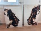Canvas schilderij (leeuwen koppen), Ophalen, Zo goed als nieuw, Schilderij, 75 cm of meer