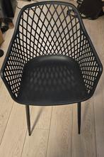 4 comfortabele tuin stoelen, Huis en Inrichting, Stoelen, Ophalen, Zo goed als nieuw, Grijs, Vier