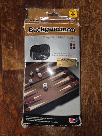 Magnetische Mini Backgammon Set - Nieuwstaat beschikbaar voor biedingen