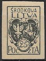 Midden-Litouwen Michel 20 B ongebruikt, ongetand, Ophalen of Verzenden, Overige landen