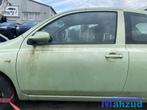 NISSAN MICRA 3 K12 Groen D30G Links deur portier 2002-2010, Ophalen, Gebruikt, -, Deur