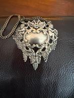 Antieke Zilveren ? Flessenlabel, Ophalen of Verzenden, Gebruikt, 7 tot 10 cm, Zilver