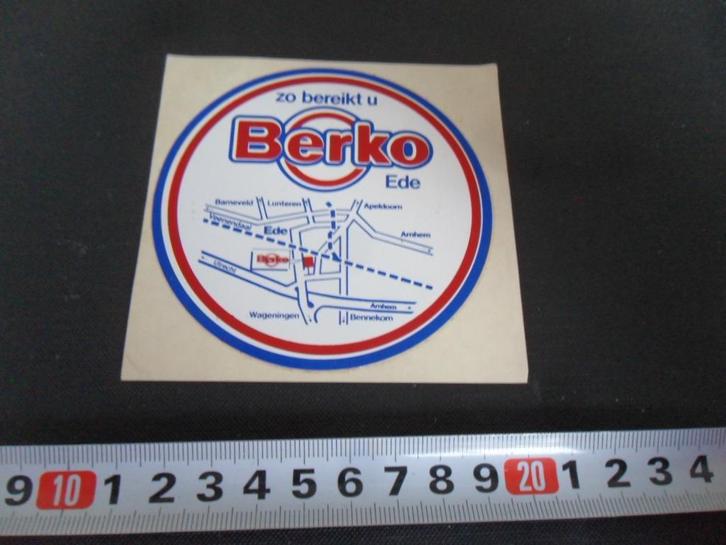 sticker Ede zo bereikt u BERKO, Verzamelen, Stickers, Zo goed als nieuw, Ophalen