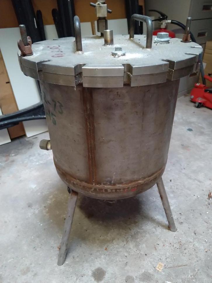 Drukketel drukkamer Epoxy RVS Bieden!, Hobby en Vrije tijd, Overige Hobby en Vrije tijd, Gebruikt, Ophalen