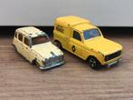 2x 3 inch Renault 4 Majorette F4 Norev Mini Jet 4 L, Ophalen of Verzenden, Gebruikt, Auto