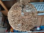 Lamp. Rieten bol. 48 cm doorsnede, Ophalen, Gebruikt, Hout, Retro