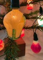 OUD KERSTLAMPJE DECORATIE VERSIERING LANTAARN SNEEUW 11, Diversen, Kerst, Ophalen of Verzenden, Gebruikt