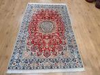 Vintage handgeknoopt perzisch tapijt nain 197x124, Info@SlatsAntiek.nl, 100 tot 150 cm, Perzisch, Ophalen of Verzenden