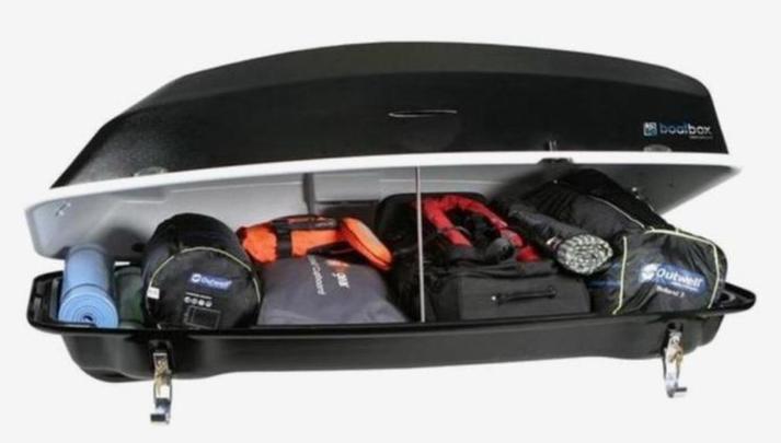 BoatBox: Dakkoffer en Roeiboot in 
Eén!, Watersport en Boten, Roeiboten, Zo goed als nieuw, Overige materialen, Met roeispanen of peddels