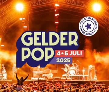 4 stuks tickets Gelderpop zaterdag 5 Juli 2025 beschikbaar voor biedingen