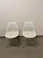 Kuipstoeltjes 2 stuks wit, Huis en Inrichting, Stoelen, Ophalen, Gebruikt, Wit, Twee
