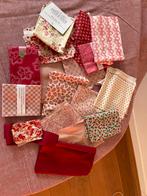 Rode & Roze Stoffen Lappen - Patchwork & Quilten, Hobby en Vrije tijd, Stoffen en Lappen, Nieuw, Ophalen of Verzenden, Katoen