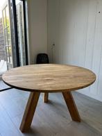 Ronde Eettafel Rhonda Woood - 129cm, Ophalen, Gebruikt, Rond, 100 tot 150 cm