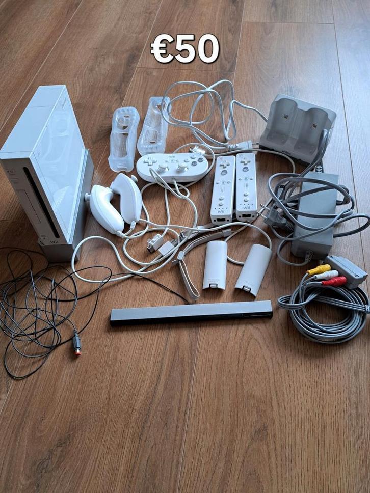 Nintendo Wii Complete Set, Spelcomputers en Games, Games | Nintendo Wii, Gebruikt, Overige genres, 3 spelers of meer, Vanaf 7 jaar