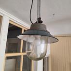 Art deco emaille stallamp, industriël, Antiek en Kunst, Antiek | Lampen, Ophalen of Verzenden