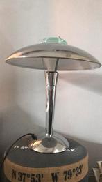 Vintage Chroom Mushroom tafellamp Type "Tokyo" Chrome, Huis en Inrichting, Lampen | Tafellampen, Minder dan 50 cm, Glas, Ophalen of Verzenden