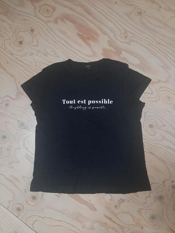 Zwart tshirt km met tekst Mt XL Vero Moda beschikbaar voor biedingen