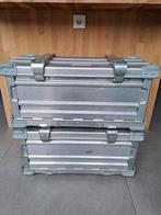 2 aluminium opvouwbare kisten van Zarges, Ophalen of Verzenden, Zo goed als nieuw, 250 mm of meer