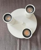 IKEA Plafondspot met 3 Spots - Wit, Huis en Inrichting, Lampen | Spots, Metaal of Aluminium, Ophalen of Verzenden, Zo goed als nieuw