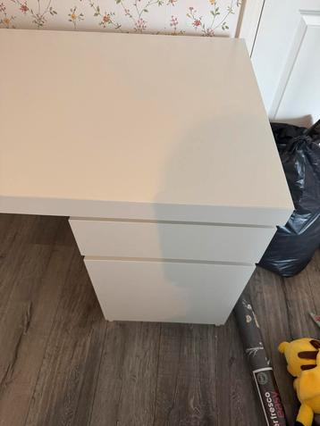 Ikea Malm Bureau Wit - Zo Goed Als Nieuw beschikbaar voor biedingen