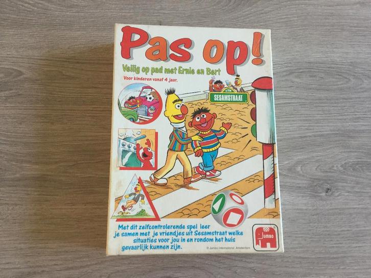 Pas op -Sesamstraat spel, Hobby en Vrije tijd, Gezelschapsspellen | Overige, Gebruikt, Een of twee spelers, Ophalen of Verzenden