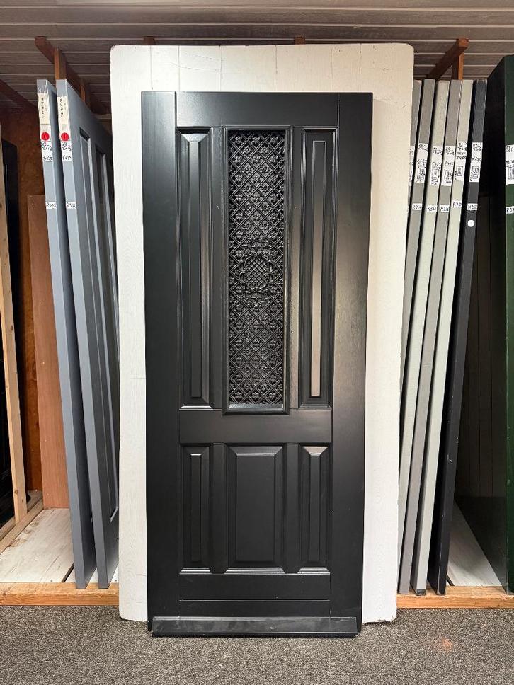 Voordeur met deurrooster, Doe-het-zelf en Verbouw, Deuren en Horren, Nieuw, Buitendeur, 200 tot 215 cm, 80 tot 100 cm, Ophalen