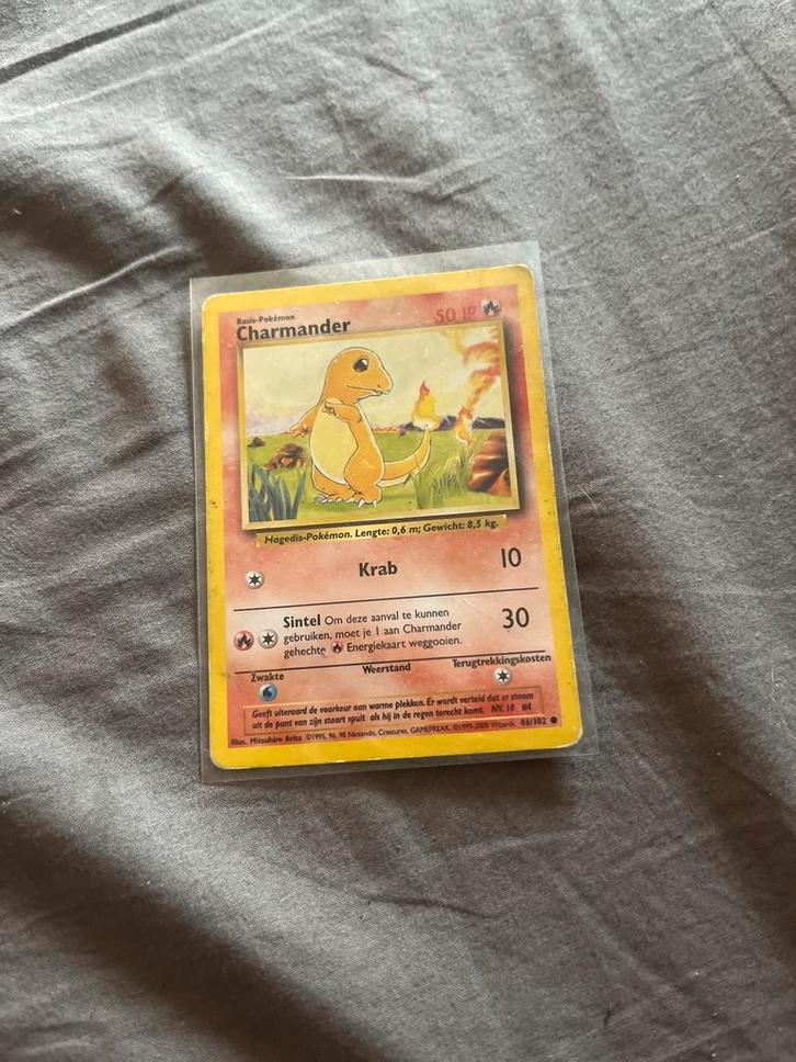 Charmander Base Set 2 - Zeldzame Pokémon kaart!, Hobby en Vrije tijd, Verzamelkaartspellen | Pokémon, Gebruikt, Losse kaart, Ophalen of Verzenden