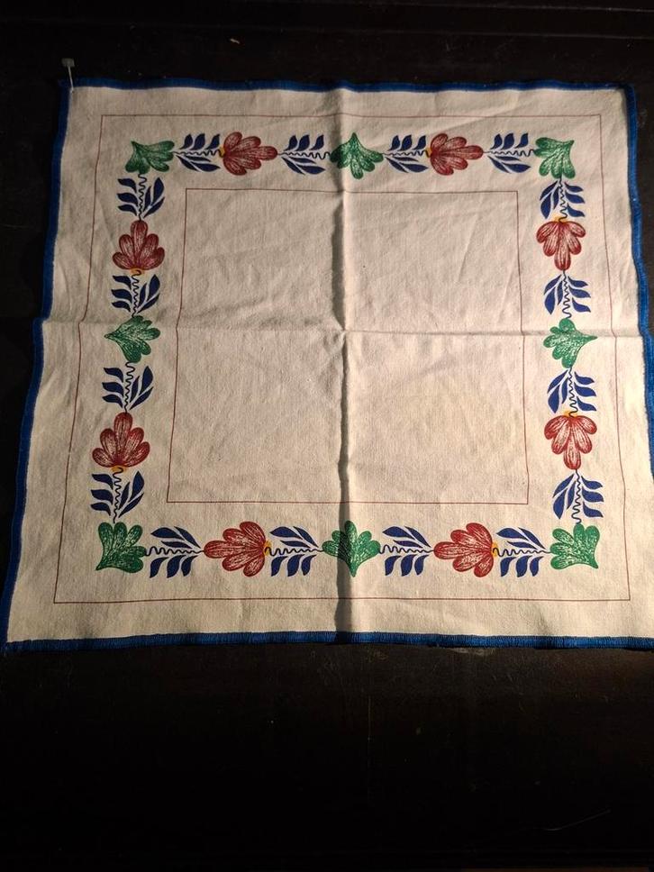 Vintage Boerenbont Tafelkleed, Antiek en Kunst, Antiek | Kleden en Textiel, Ophalen of Verzenden