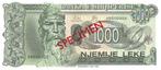 Albania 1000 Leke 1994 Unc Specimen pn 58s, Ophalen of Verzenden, Overige landen, Los biljet