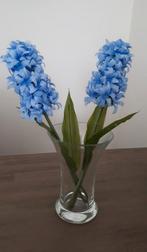 Hyacint kunstbloem en paarse tulpen in mandje, Huis en Inrichting, Ophalen of Verzenden, Nieuw