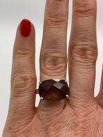 S391 Prachtige zilveren ring rooktopaas maat 19, 19 tot 20, Ophalen of Verzenden, Dame, Zilver