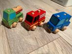 Houten Speelgoed Voertuigen Set, Ophalen of Verzenden, Gebruikt, Jongen of Meisje