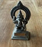 Ganesha Hindoestaanse godheid zilverkleurig metaal boeddha, Ophalen of Verzenden, Zo goed als nieuw
