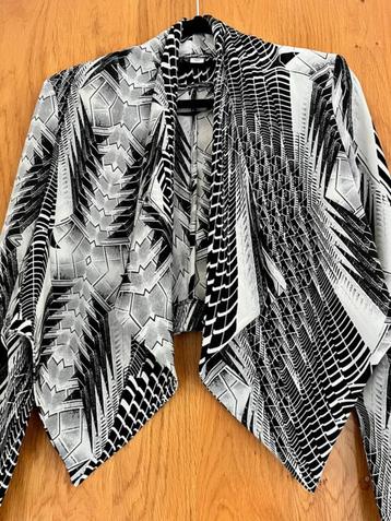Zwart/witte colbert met sjaalkraag H&M (40) beschikbaar voor biedingen
