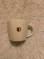 Witte mok met gouden klaver, Huis en Inrichting, Keuken | Servies, Keramiek, Nieuw, Ophalen of Verzenden, Overige stijlen