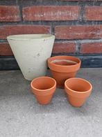 Verschillende soorten bloempotten, onderleggers en vazen, Tuin en Terras, Bloempotten, Ophalen