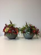 Prachtige stenen schaal met super bloemen 35 hoog 40 breed, Ophalen, Zo goed als nieuw