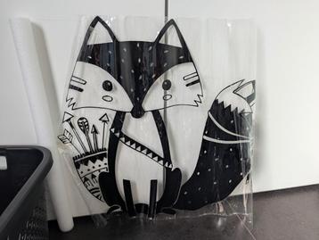 Muursticker Vos - Kinderkamer Decoratie beschikbaar voor biedingen