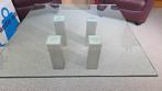 glazen salontafel merk Montel, Gebruikt, Modern en toch klassiek, Ophalen of Verzenden, Glas