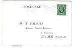 Antwoordkaart naar Leiden, Verzenden, Gestempeld