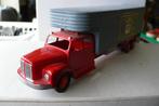 scania vabis verhuisauto-verbouwing met o.a tekno/lion 1/50, Hobby en Vrije tijd, Modelauto's | 1:50, Verzenden, Gebruikt, Bus of Vrachtwagen