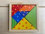 Houten tangram puzzel, Ophalen of Verzenden, Zo goed als nieuw
