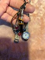 Set van 3 horlogebandjes met batterijen, D, Gebruikt, Leer, Ophalen of Verzenden