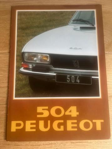 Peugeot 504 Coupe Cabriolet autofolder 1978 brochure beschikbaar voor biedingen