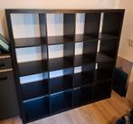KALLAX kast 4x4 (zwart), Ophalen, Gebruikt, 100 tot 150 cm, Minder dan 150 cm